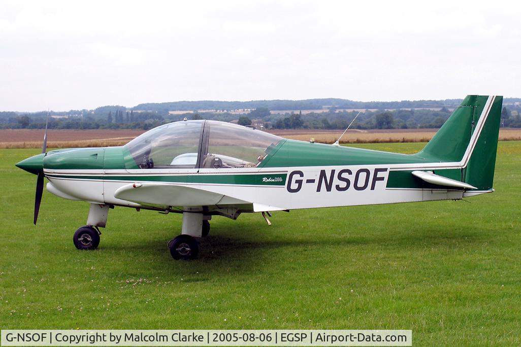 G-NSOF, 1999 Robin HR-200-120B C/N 334, Robin HR-200-120B at Peterborough Sibson Airfield in 2005.