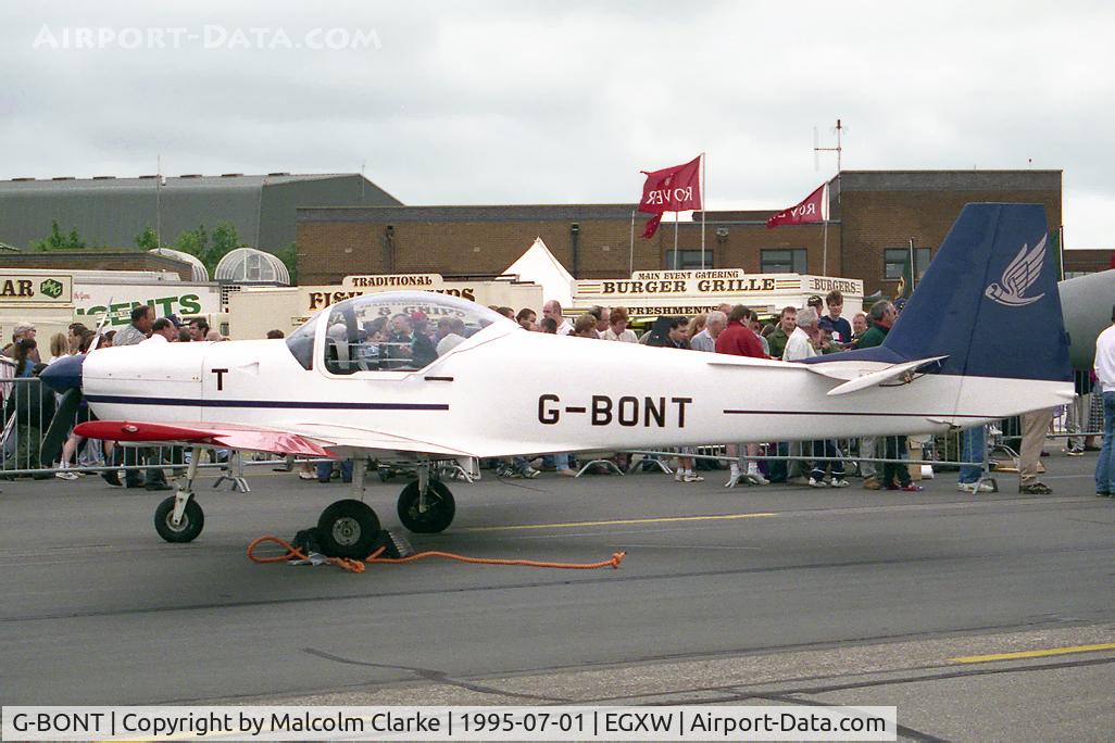 G-BONT, 1988 Slingsby T-67M Firefly Mk.II C/N 2054, Slingsby T-67M Firefly Mk2. At RAF Waddington's Air Show in 1995.