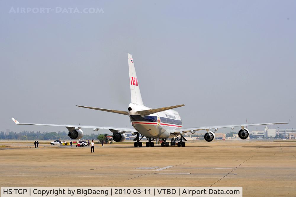 HS-TGP, 1994 Boeing 747-4D7 C/N 26610, Before fight testing on March 11, 2010