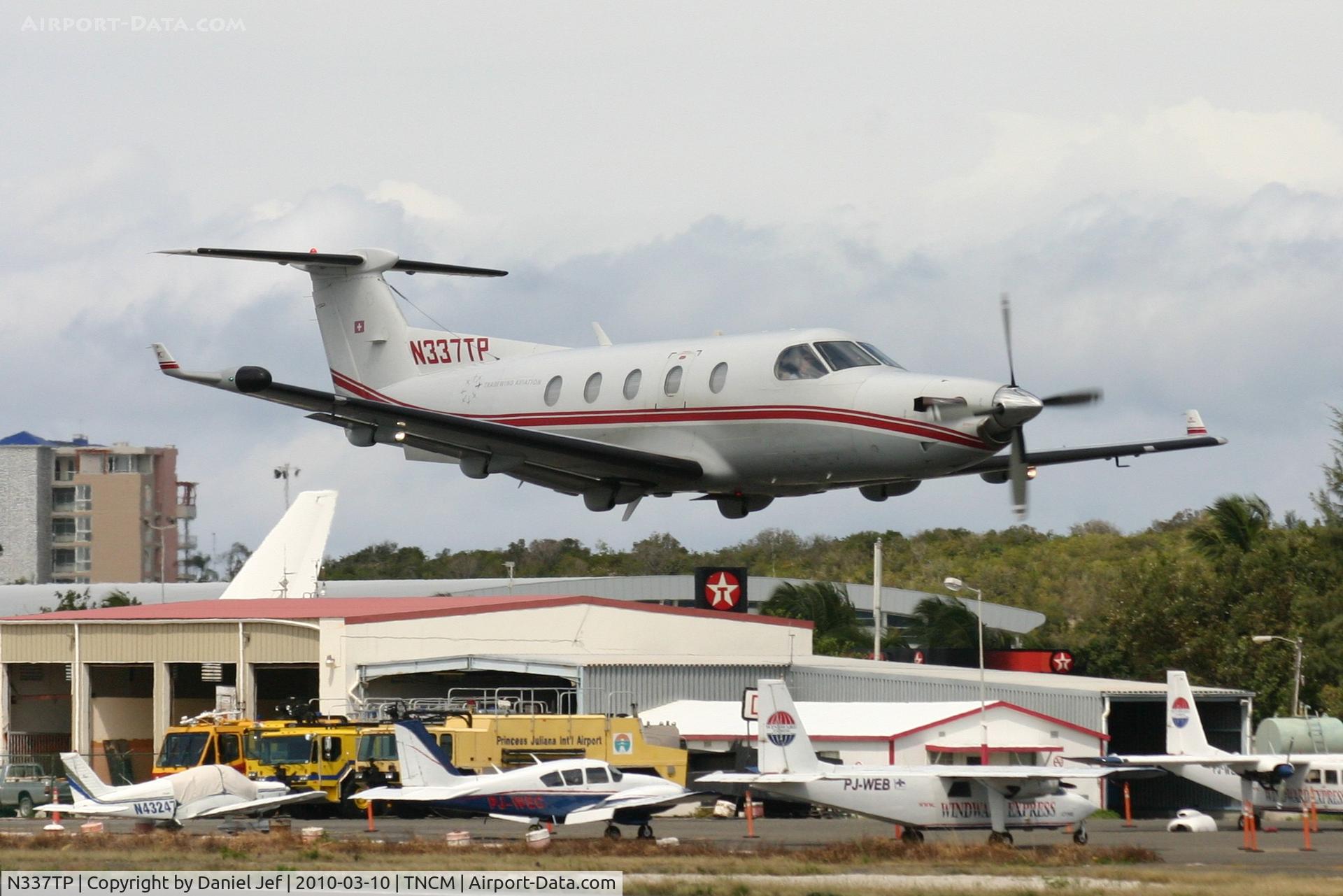 N337TP, 2000 Pilatus PC-12/45 C/N 326, Just a next look at the N337TP departing TNCM for St Barts
