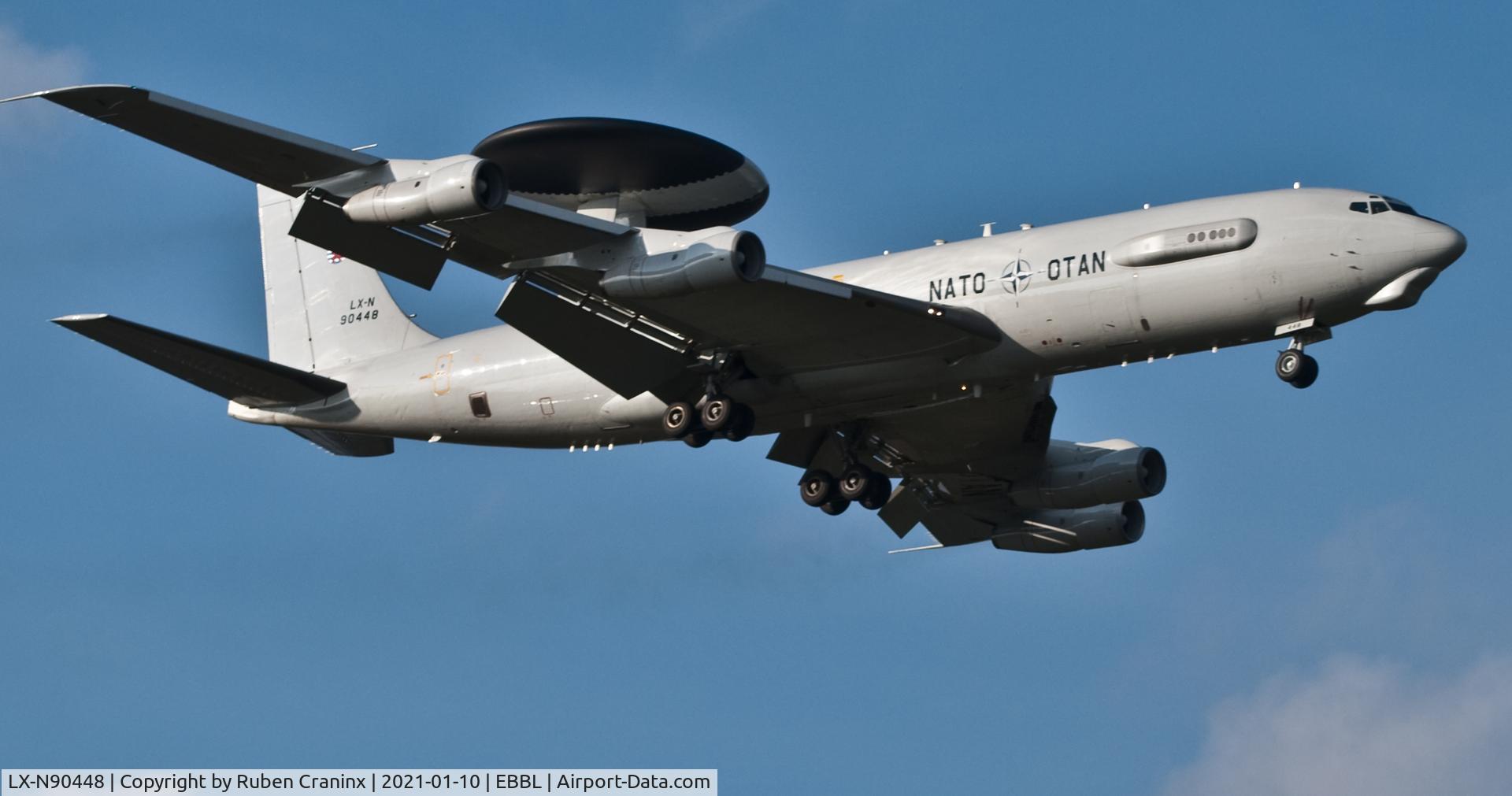LX-N90448, 1982 Boeing E-3A Sentry C/N 22843, E-3B At Kleine Brogel
