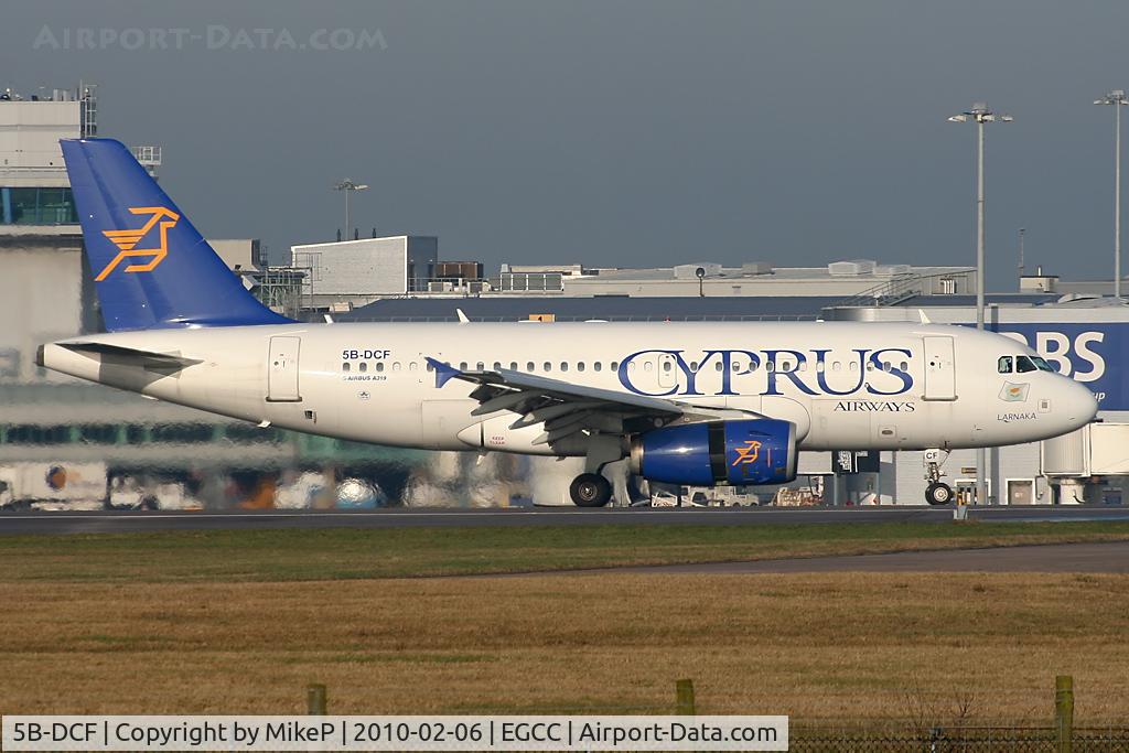 5B-DCF, 2006 Airbus A319-132 C/N 2718, About to vacate Runway 05L.