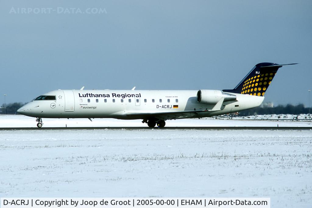 D-ACRJ, 2003 Canadair CRJ-200ER (CL-600-2B19) C/N 7864, snowy conditions