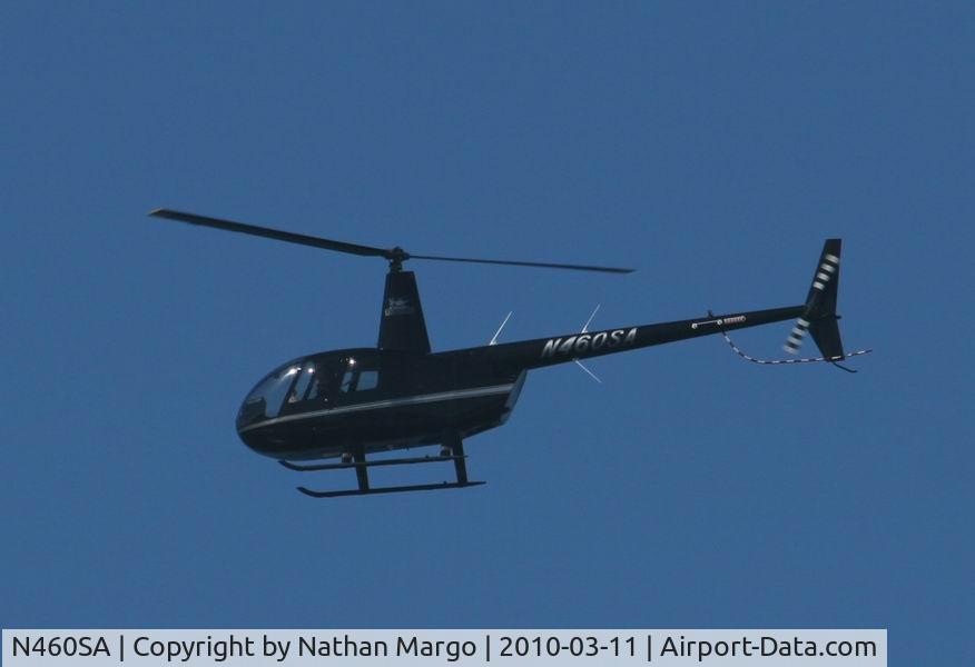 N460SA, 2006 Robinson R44 II C/N 11558, Seen flying over Ocean Beach Pier, San Diego, CA.