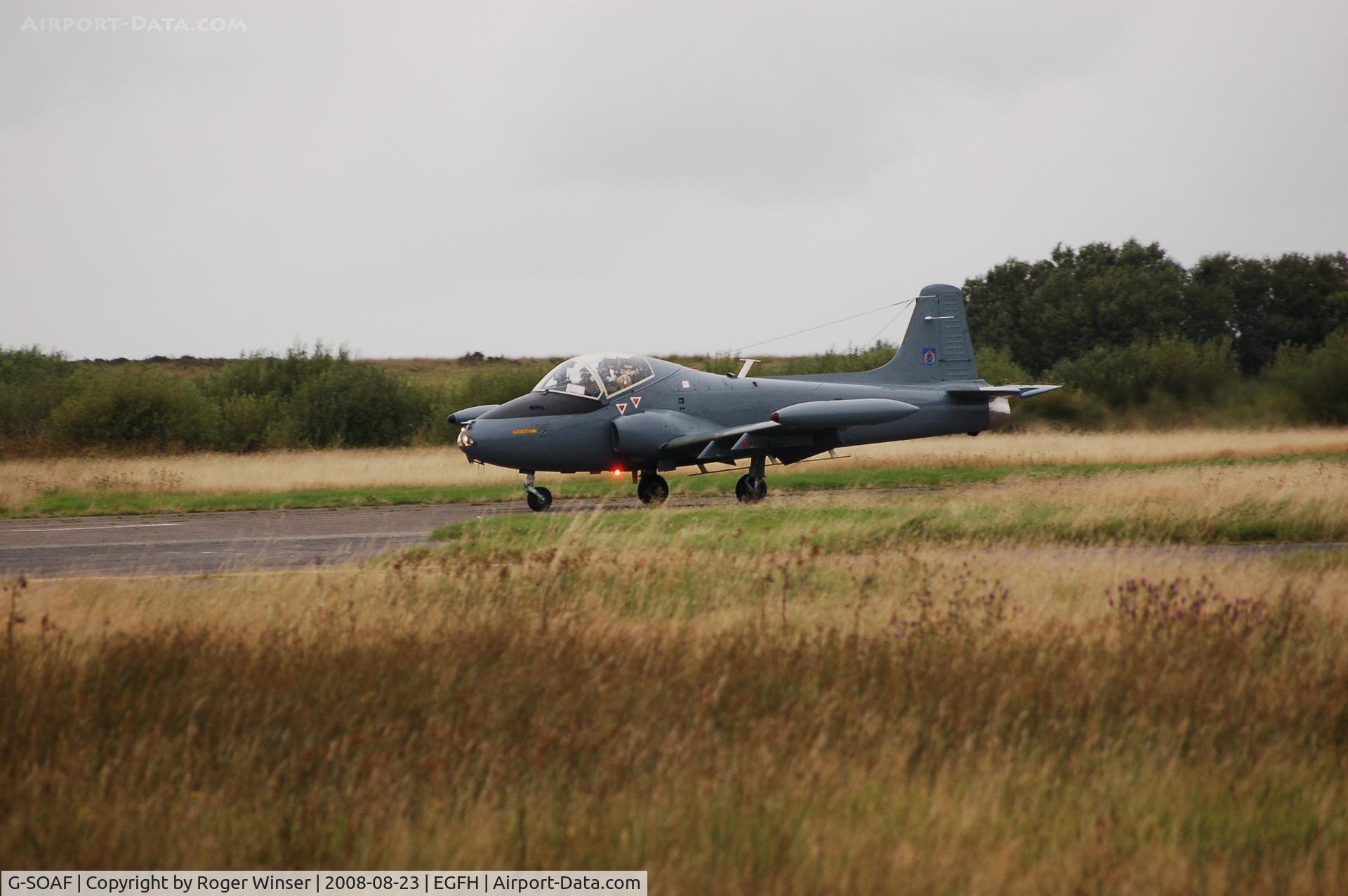 G-SOAF, 1986 BAC 167 Strikemaster Mk.82A C/N 425, Brief visit by Strikemaster marked 425 Omani Air Force.