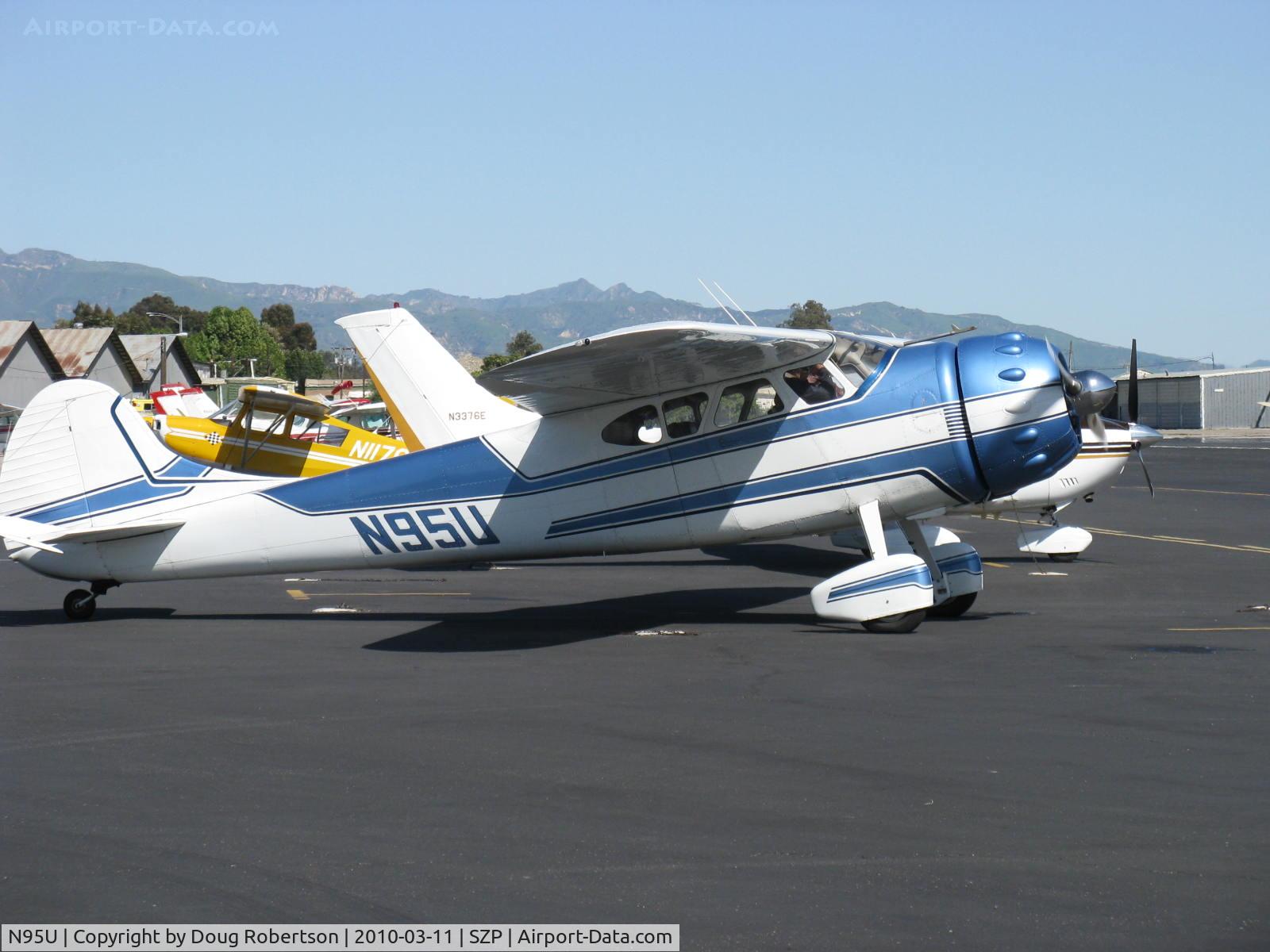 N95U, 1951 Cessna 195A C/N 7714, 1951 Cessna 195A BUSINESSLINER, Jacobs R755A-2  275 Hp