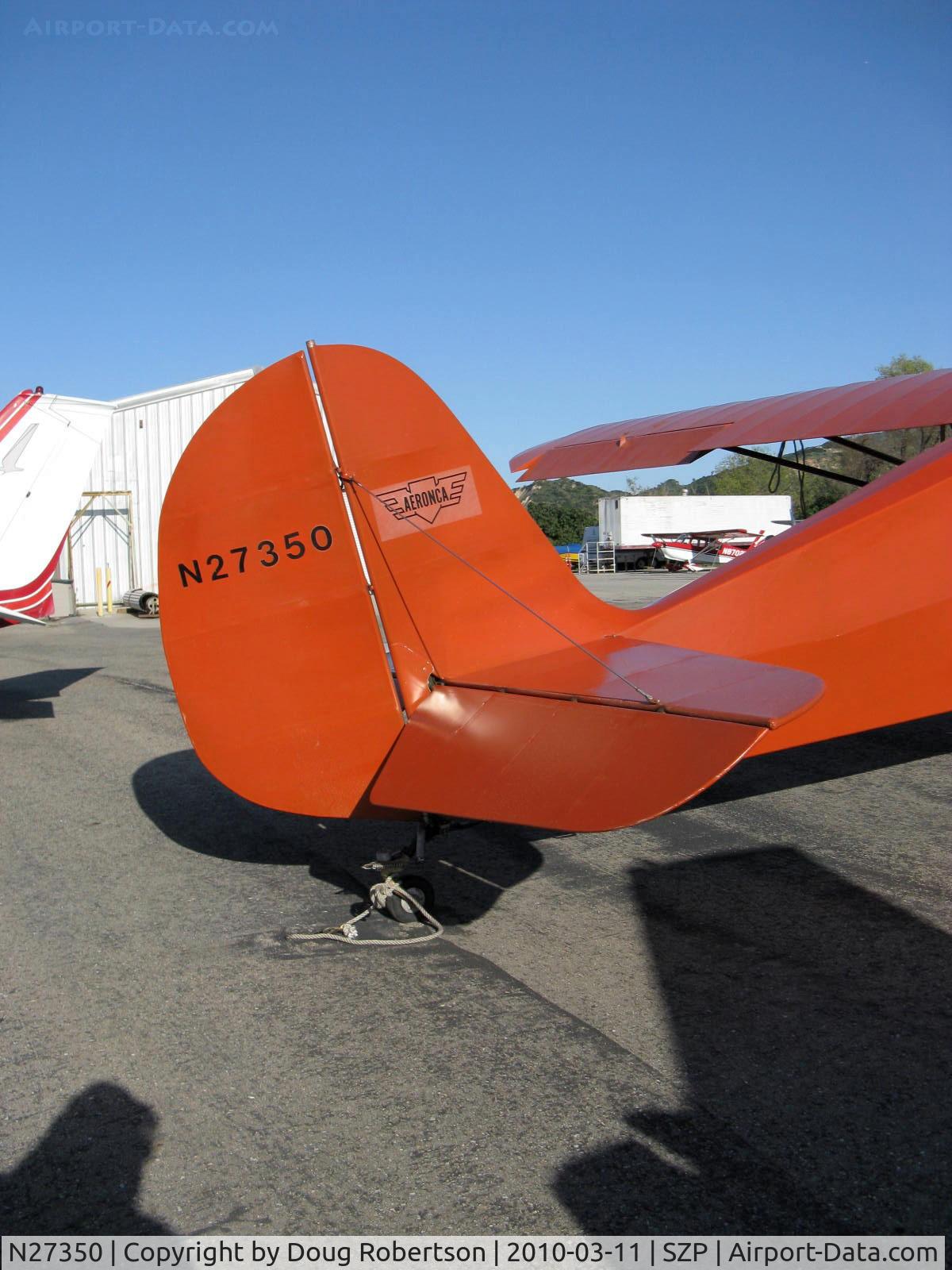 N27350, 1940 Aeronca 60-TF C/N 1630T, 1940 Aeronca 60-TF DEFENDER, Franklin 4AC150-A 60 Hp, quite rare model now, nearly identical to Army O-58/L-3, tail logo