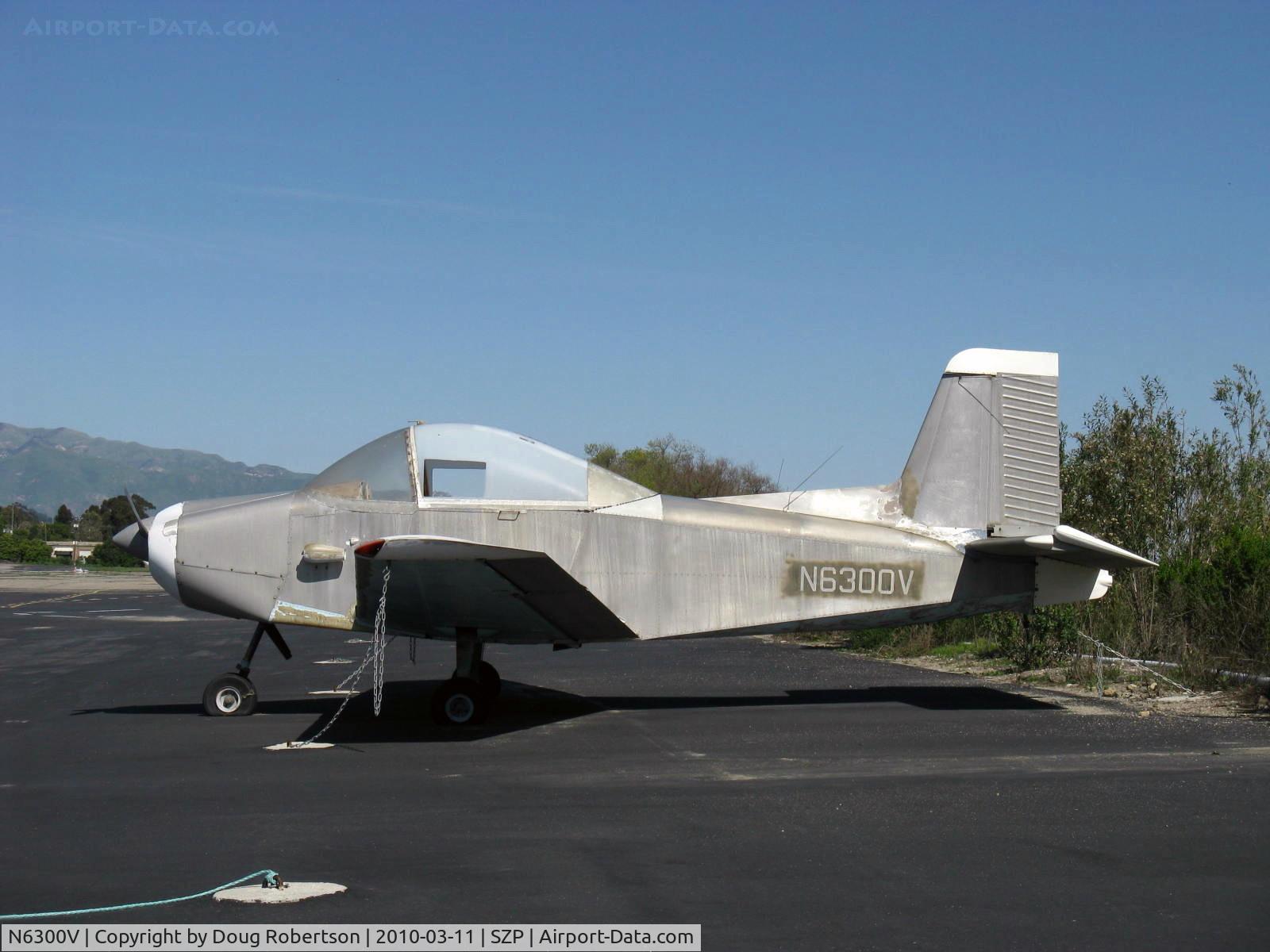 N6300V, 1964 Victa Airtourer 100 C/N 74, 1964 VICTA AIRTOURER 100, Lycoming 0-290 140 Hp, 135 Hp continuous, 2 seat fully aerobatic, Experimental class, this aircraft is the only one of its manufacture in America, hasn't flown in about 20 years