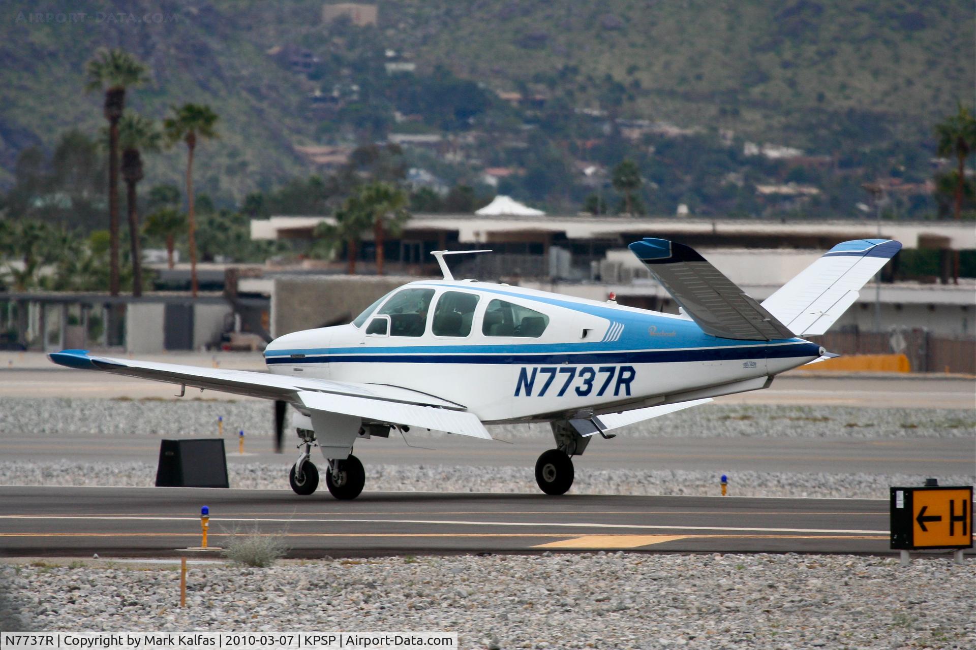 N7737R, 1968 Beech V35A Bonanza C/N D-8876, Beech V35A arriving 13L KPSP from KONT.