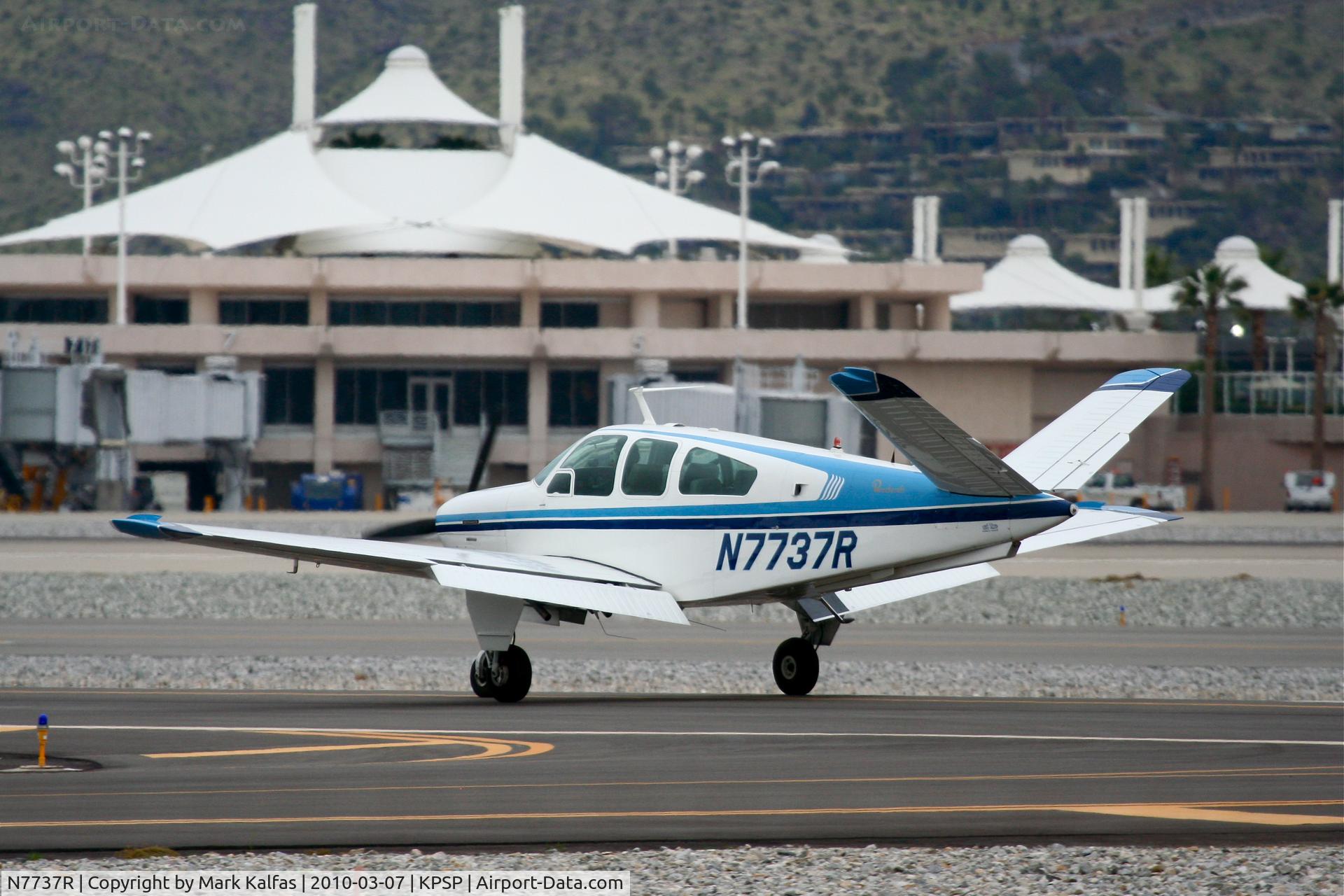 N7737R, 1968 Beech V35A Bonanza C/N D-8876, Beech V35A arriving 13L KPSP from KONT.