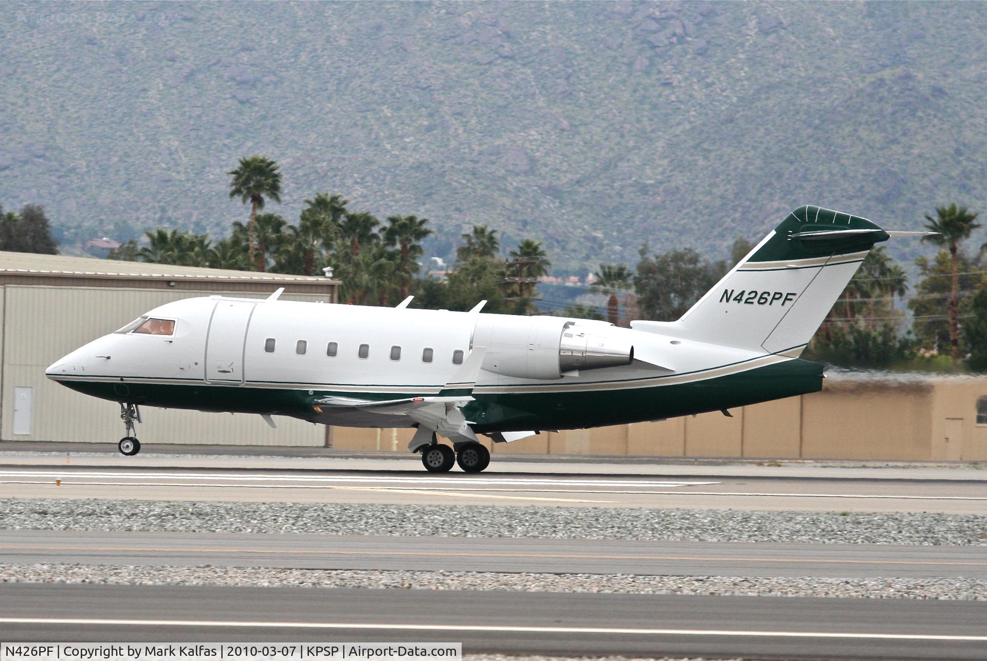 N426PF, 2002 Bombardier Challenger 604 (CL-600-2B16) C/N 5547, SAGITTA LLC, Bombardier Challenger 601-3A, arriving from MMSD (Los Cabos Int'l ) 13R approach KPSP.
