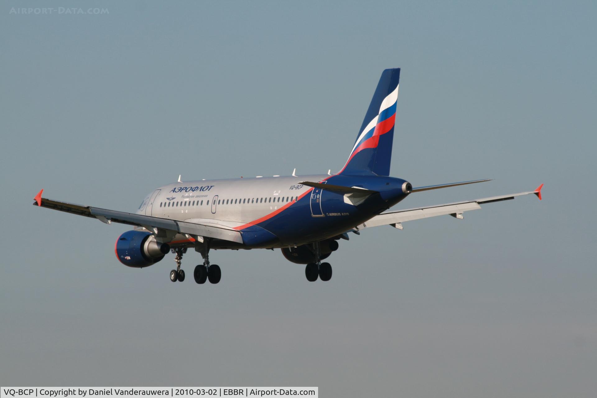 VQ-BCP, 2009 Airbus A319-112 C/N 3998, Flight SU235 is descending to RWY 25L