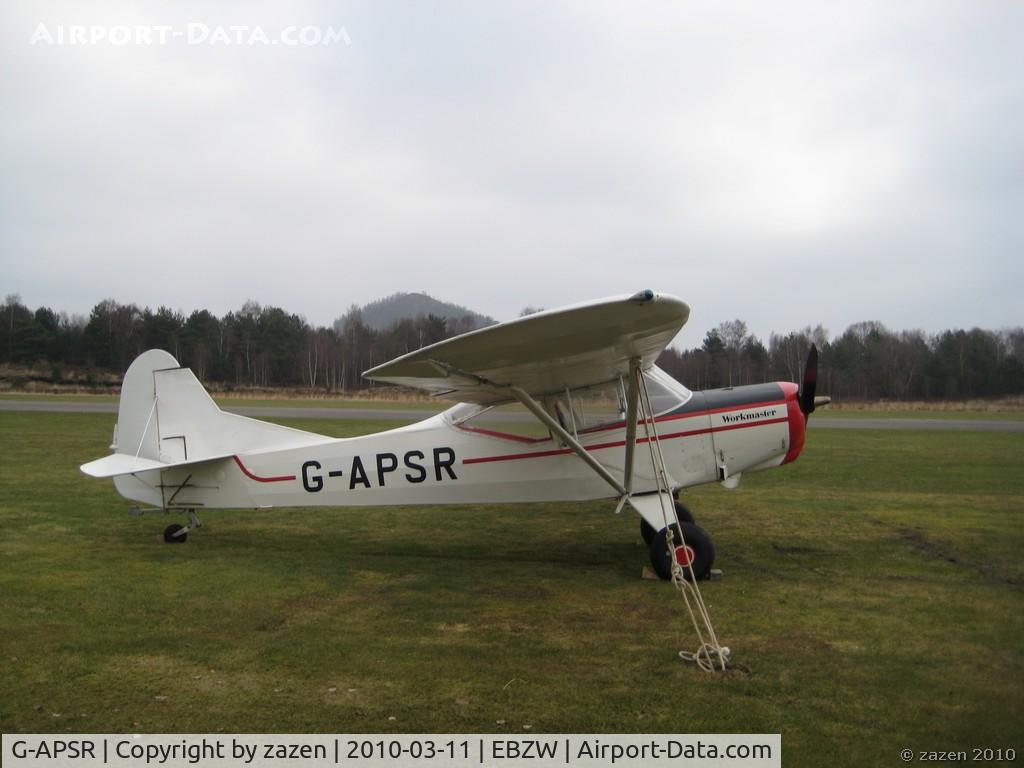 G-APSR, 1959 Auster J-1U Workmaster C/N 3499, in for service