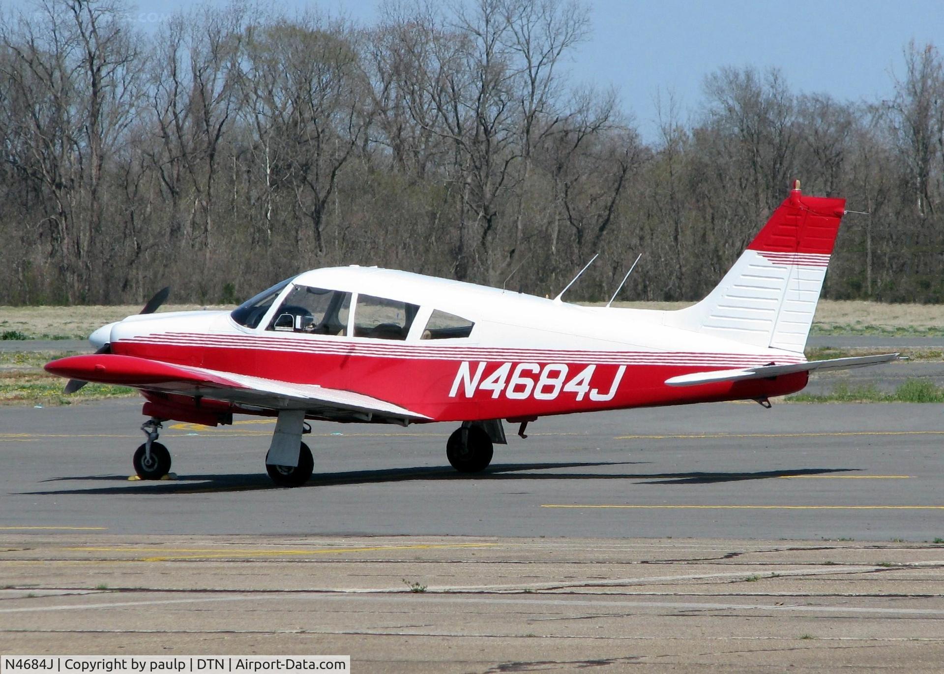 N4684J, 1968 Piper PA-28R-180 Cherokee Arrow C/N 28R-30585, At Downtown Shreveport.