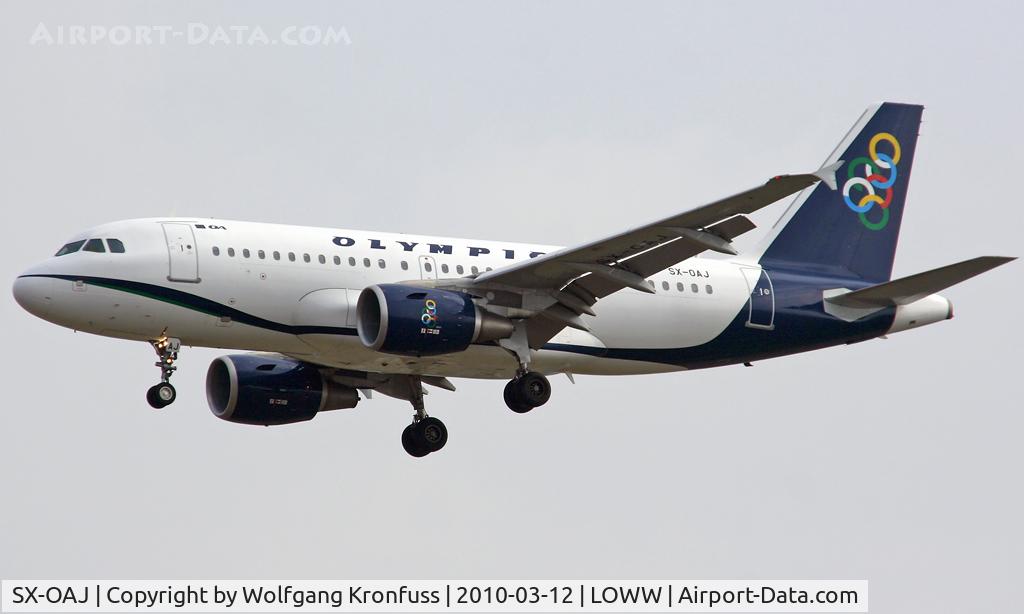 SX-OAJ, 2009 Airbus A319-112 C/N 3905, Olympic