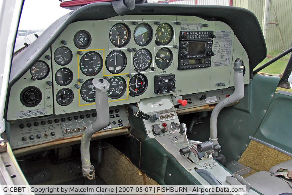 G-CBBT, 1975 Scottish Aviation Bulldog T.1 C/N BH120/344, Scottish Aviation Bulldog T1 at Fishburn Airfield in 2007.