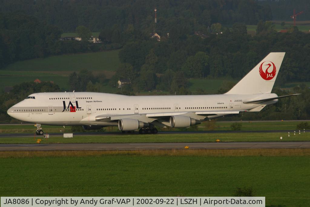JA8086, 1991 Boeing 747-446 C/N 25308, Japan Airlines 747-400