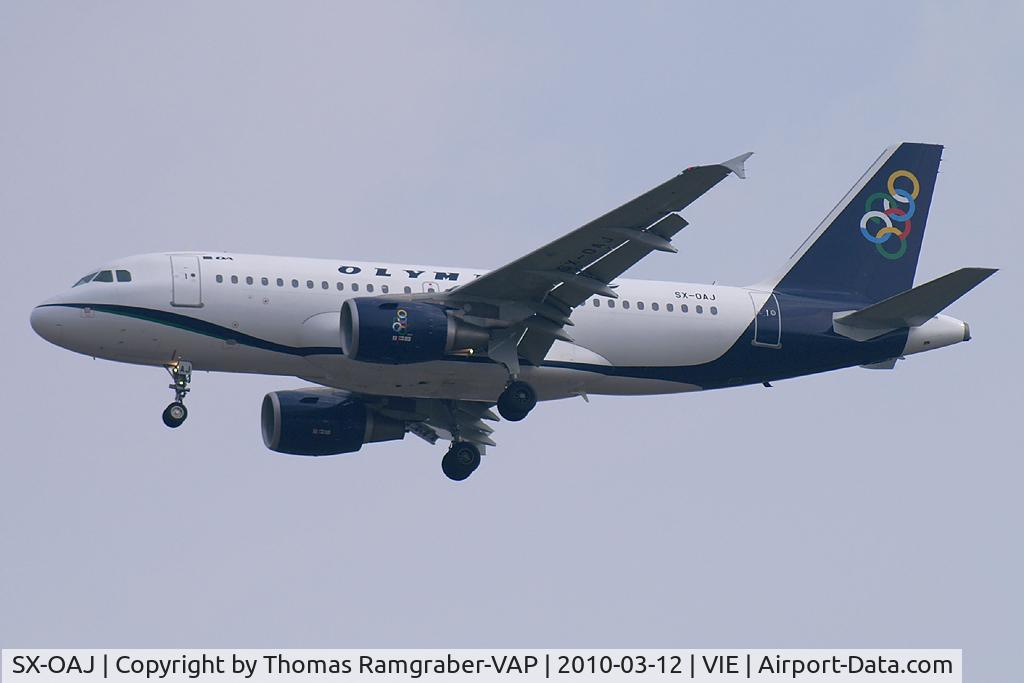 SX-OAJ, 2009 Airbus A319-112 C/N 3905, Olympic Airbus A319