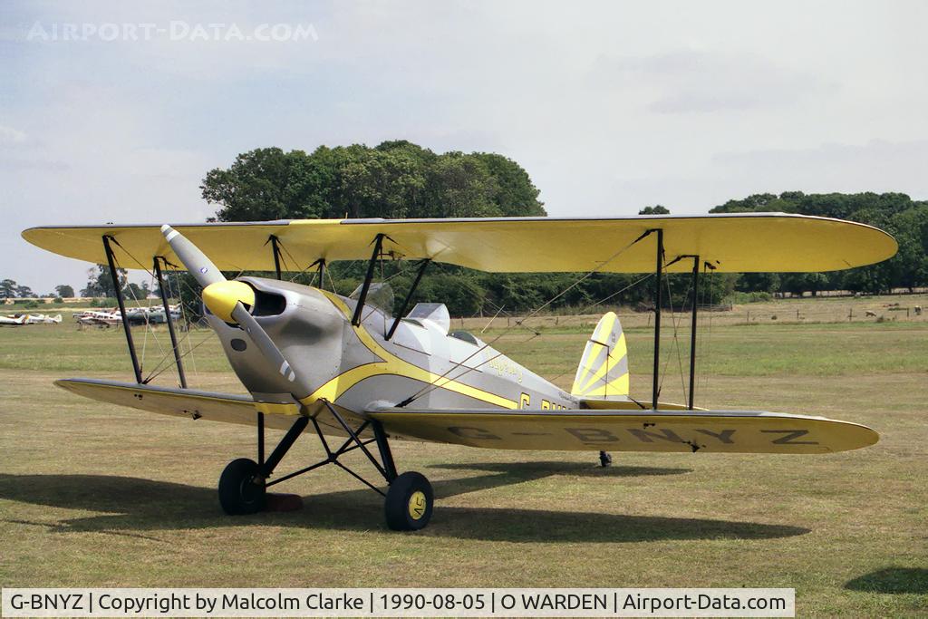 G-BNYZ, 1946 Stampe-Vertongen SV-4C C/N 200, Stampe-Vertongen SV-4E. 'Tapestry', built in 1946, seen here at the Battle Over Britain Air Display, Old Warden in 1990.