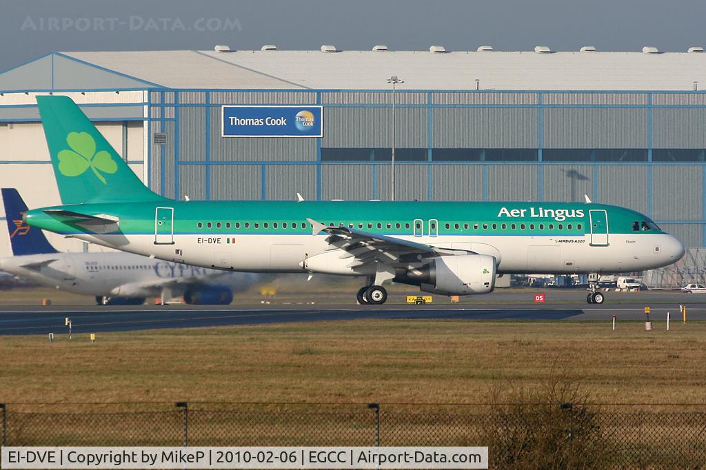 EI-DVE, 2007 Airbus A320-214 C/N 3219, About to vacate Runway 05L.