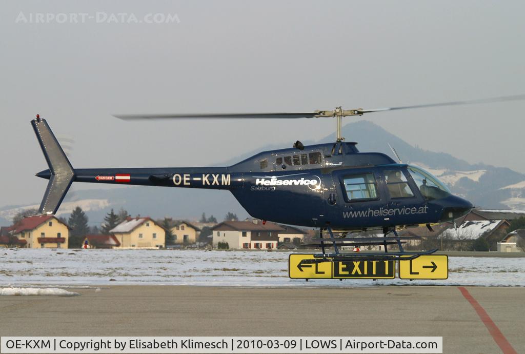 OE-KXM, Bell 206B JetRanger C/N 2997, taking off