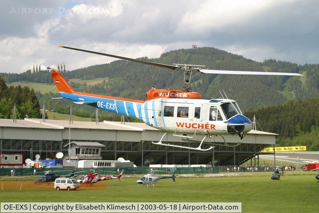 OE-EXS, Bell 205A-1 C/N 30265, at Formula 1 Grand Prix in Spielberg
