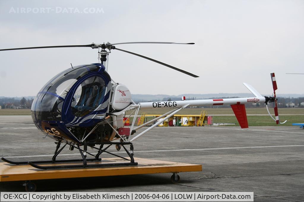 OE-XCG, Schweizer 269C C/N S1228, at Wels airfield (LOLW)