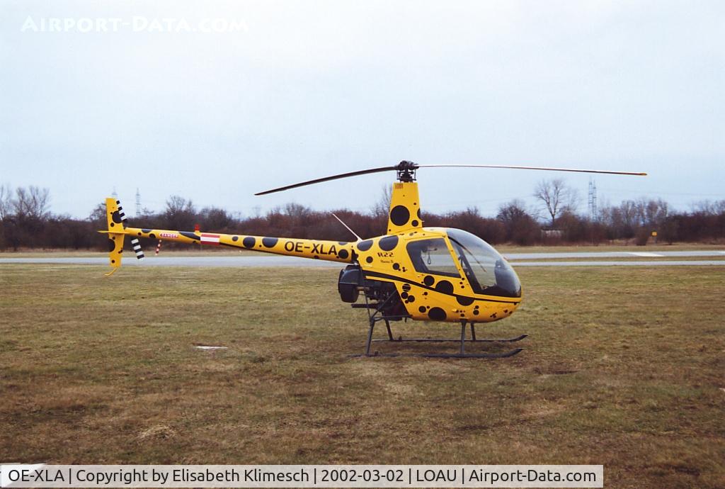 OE-XLA, Robinson R22 Beta C/N 2966, at Stockerau airflied (LOAU)
