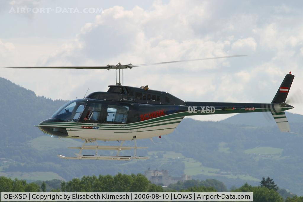 OE-XSD, Bell 206B C/N 4289, at Salzburg Airport