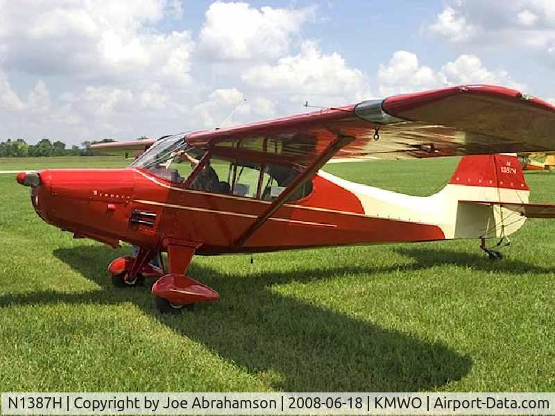 N1387H, 1949 Aeronca 15AC Sedan C/N 15AC-438, Sedan At Middletown Ohio National Aeronca Assoc fly-in 2008