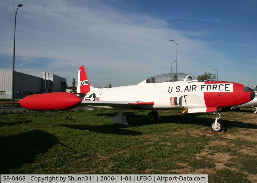 58-0468, 1958 Lockheed T-33A Shooting Star C/N 580-1437, Preserved inside Old Wings Association