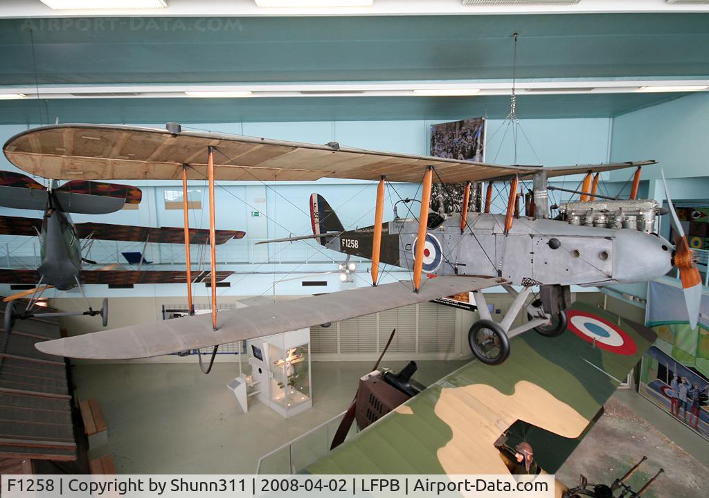 F1258, De Havilland DH-9 C/N Not found F1258, De Havilland DH.9 preserved @ Le Bourget Museum