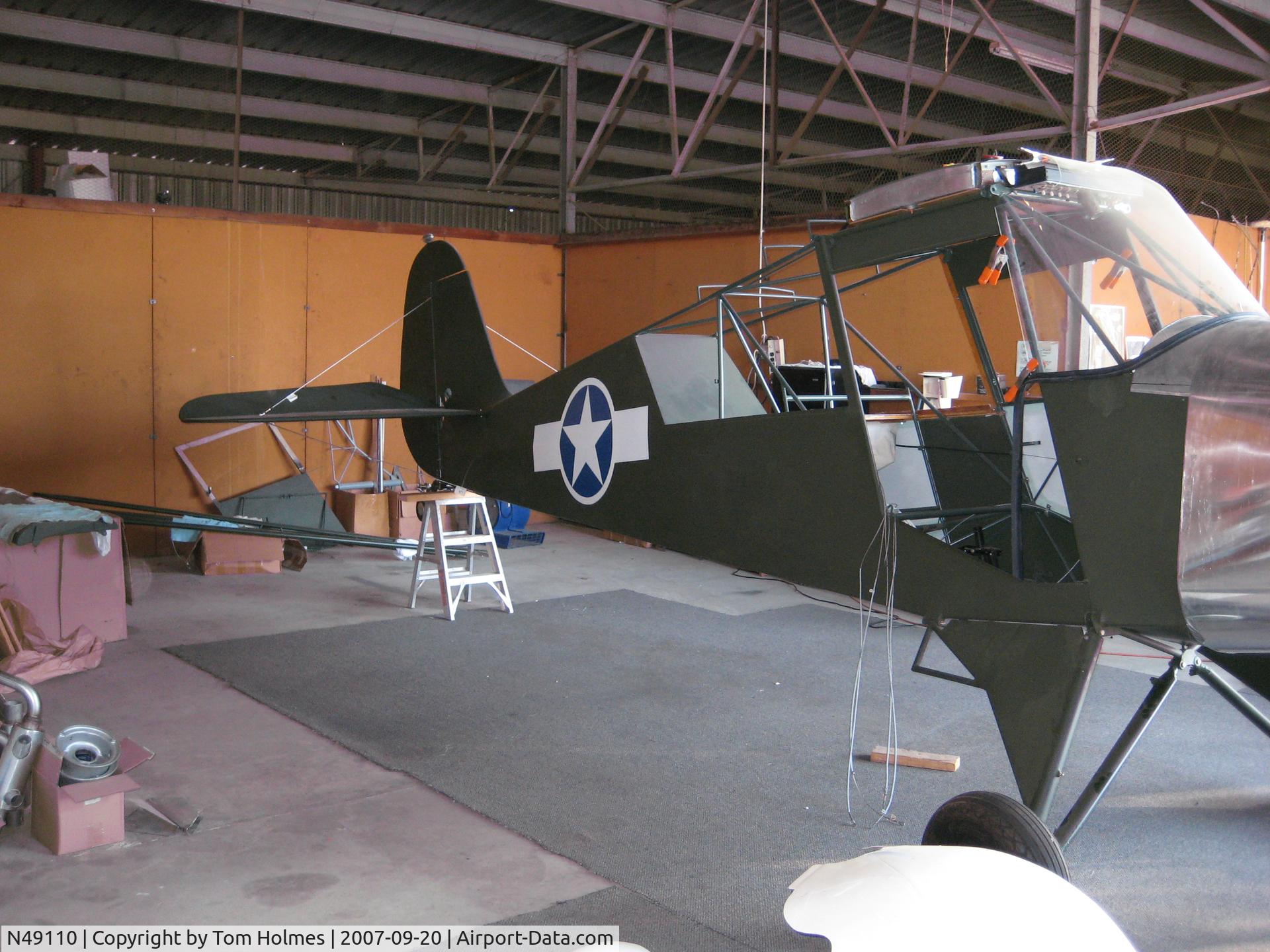 N49110, 1943 Aeronca 0-58B Grasshopper C/N 058B-10643, Complete restoration, plus C85-12
