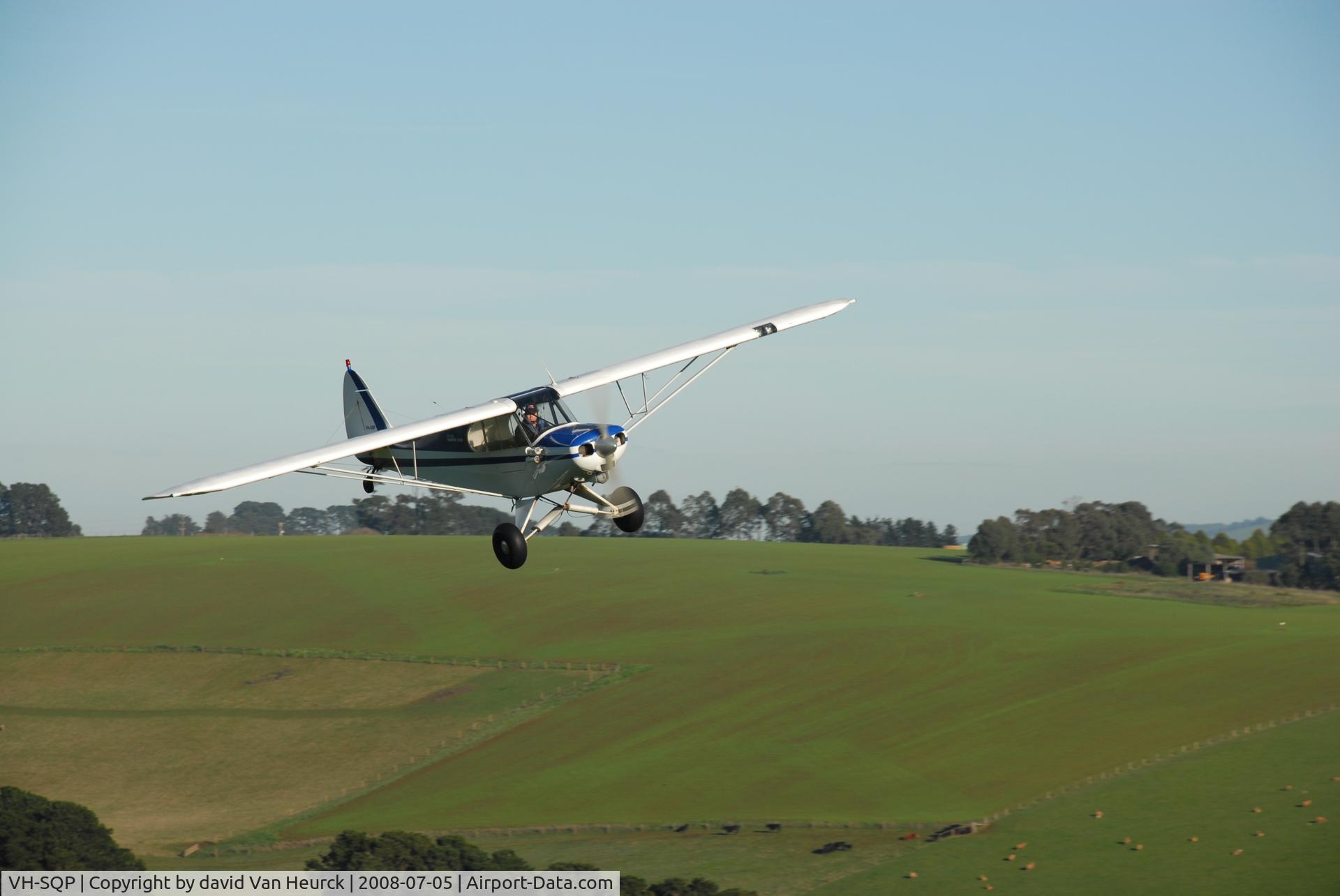 VH-SQP, 1978 Piper PA-18-150 Super Cub C/N 18-7809060, Flying around Thorpdale Vic