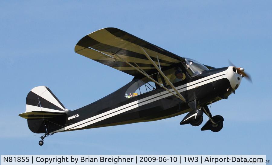 N81855, 1946 Aeronca 7AC Champion C/N 7AC-478, Airborne Photo taken at Mexico Farms Airport, MD
