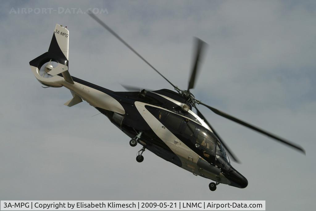 3A-MPG, 2007 Eurocopter EC-155B-1 C/N 6771, at Monaco heliport