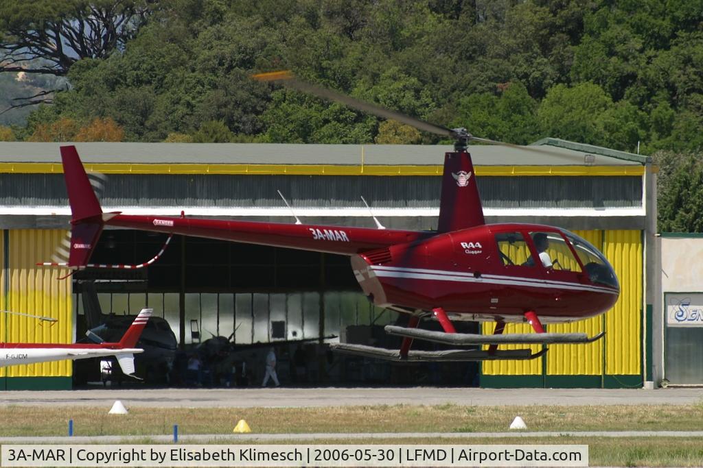 3A-MAR, Robinson R44 Clipper C/N 1263, at Cannes Airport