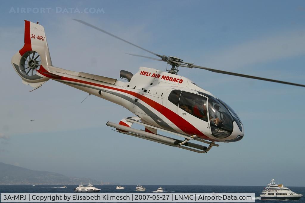 3A-MPJ, Eurocopter EC-130B-4 (AS-350B-4) C/N 3662, at Monaco heliport