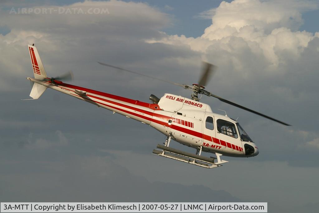 3A-MTT, 1986 Aérospatiale AS-350B-1 Ecureuil C/N 1967, at Monaco heliport