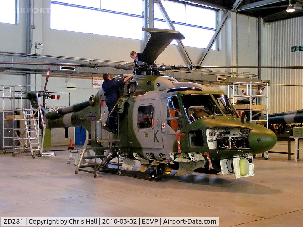 ZD281, 1983 Westland Lynx AH.7 C/N 304, Army Air Corps 671 Sqn Westland Lynx AH.7