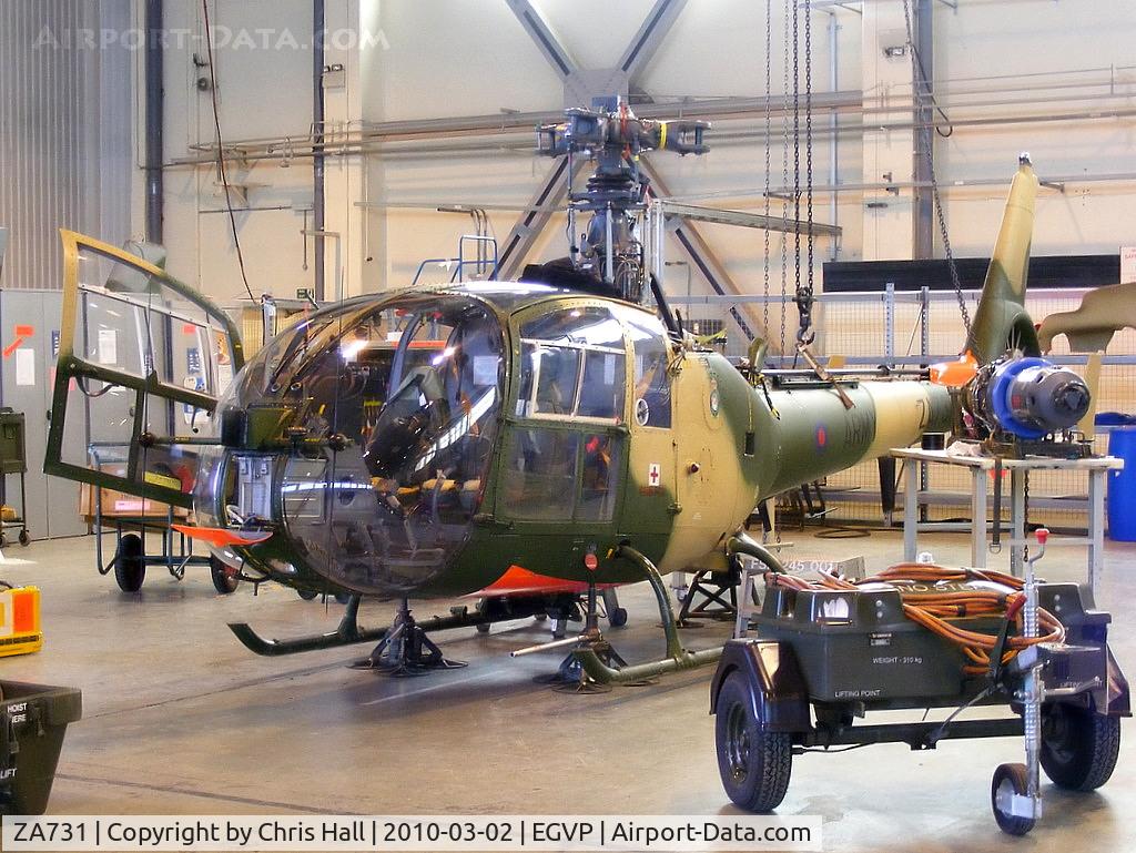 ZA731, 1980 Westland SA-341B Gazelle AH1 C/N WA1800, Army Air Corps 671 Sqn Westland SA-341B Gazelle AH1