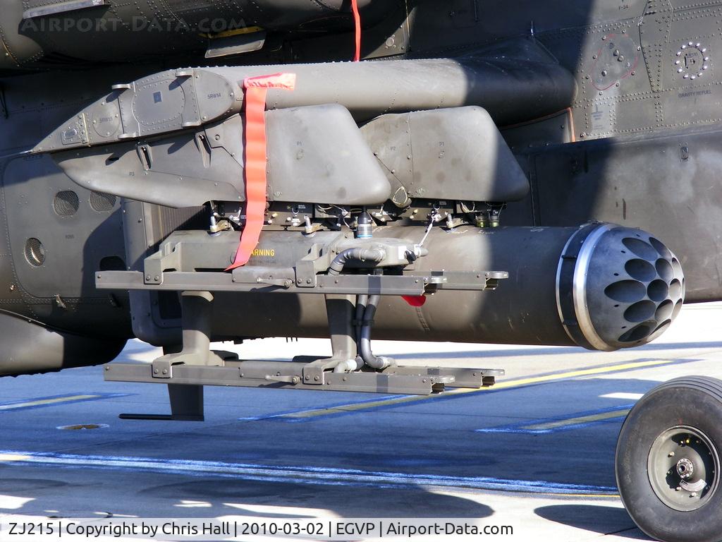 ZJ215, Westland Apache AH.1 C/N WAH.049, Hydra 70 flechette rocketpod
