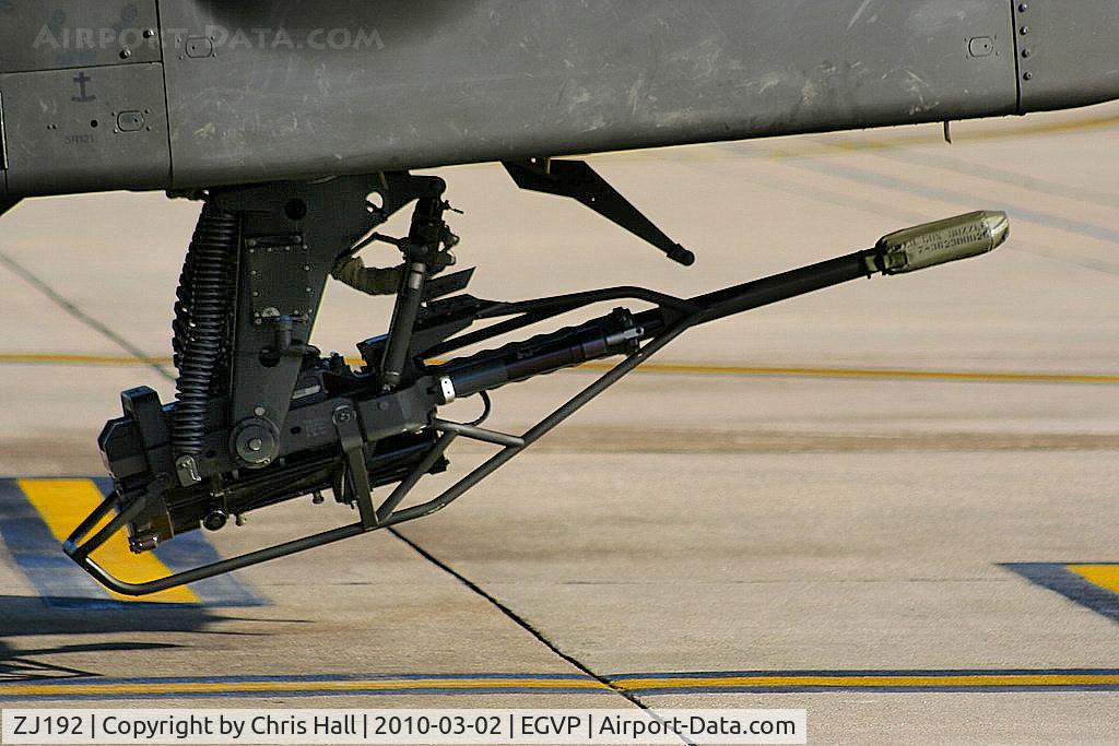 ZJ192, 2005 Westland Apache AH.1 C/N WAH.27, M230 Chain Gun