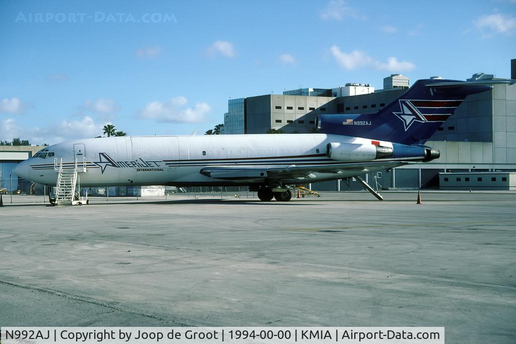 N992AJ, 1966 Boeing 727-23 C/N 19428, Miaimi flightline shot