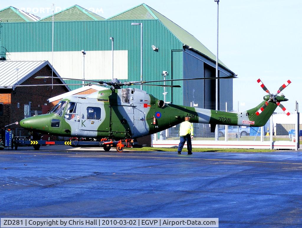 ZD281, 1983 Westland Lynx AH.7 C/N 304, Army Air Corps 671 Sqn Westland Lynx AH.7