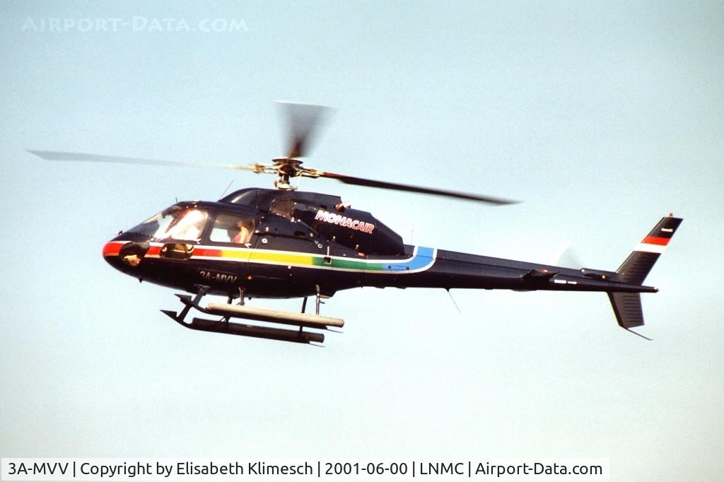 3A-MVV, 1983 Aérospatiale AS-355F-2 Ecureuil 2 C/N 5292, at Monaco heliport