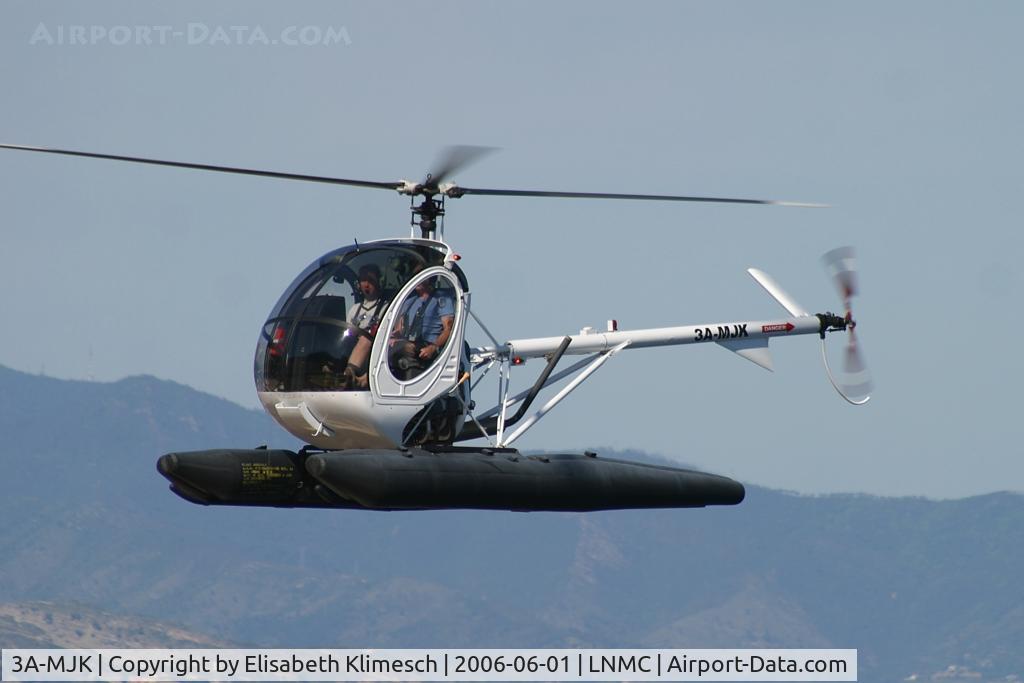 3A-MJK, Schweizer 269C-1 C/N 0163, at Monaco heliport