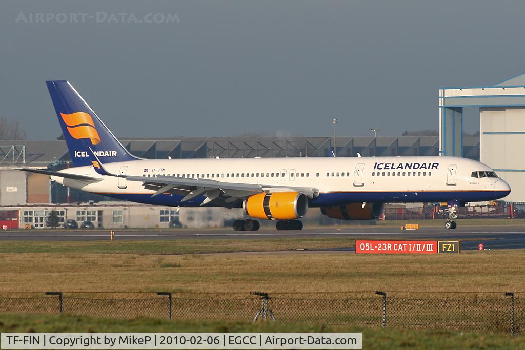 TF-FIN, 1997 Boeing 757-208 C/N 28989, About to vacate 05L.