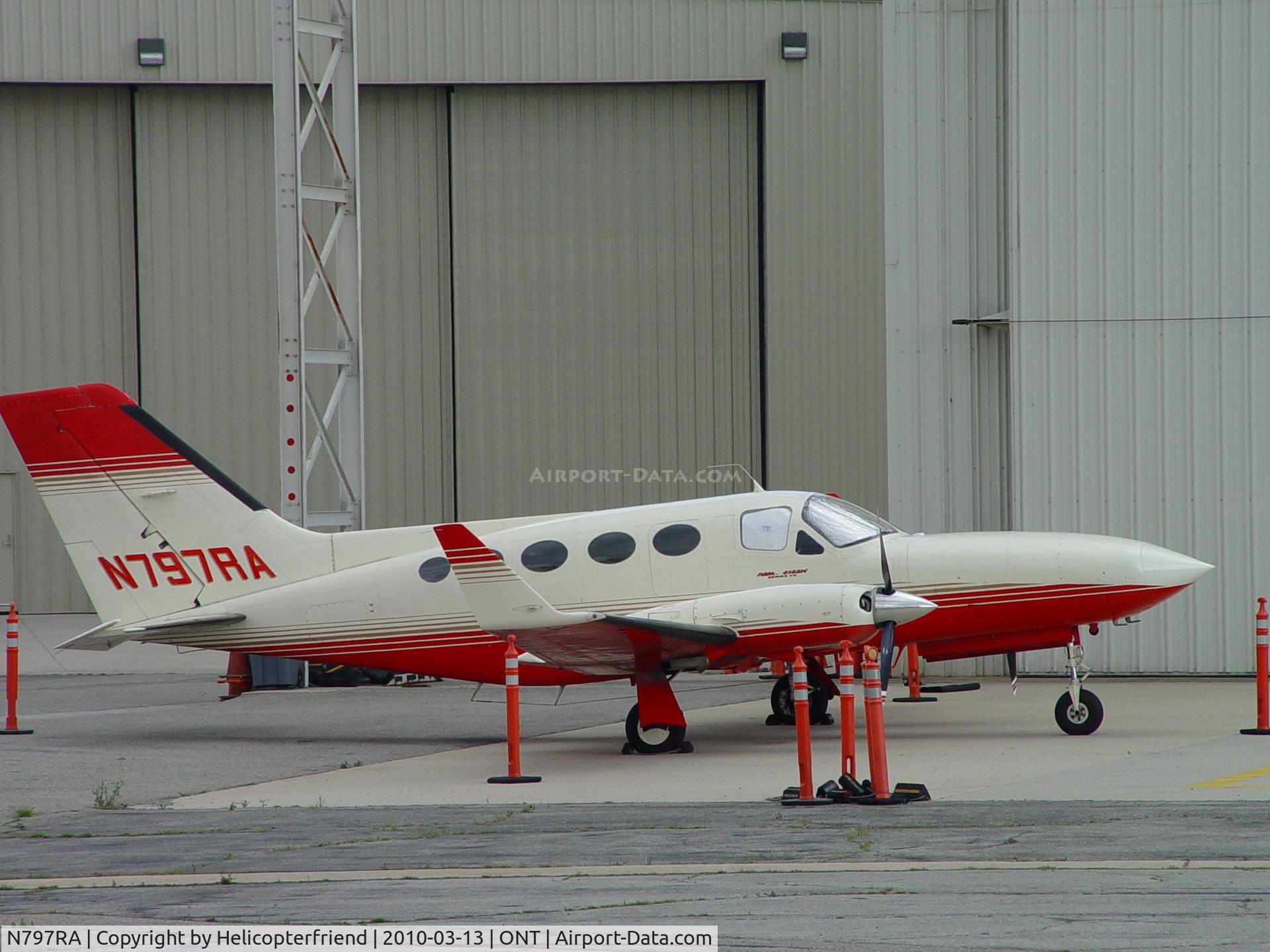 N797RA, Cessna 414A Chancellor C/N 414A0119, Parked at Ontario