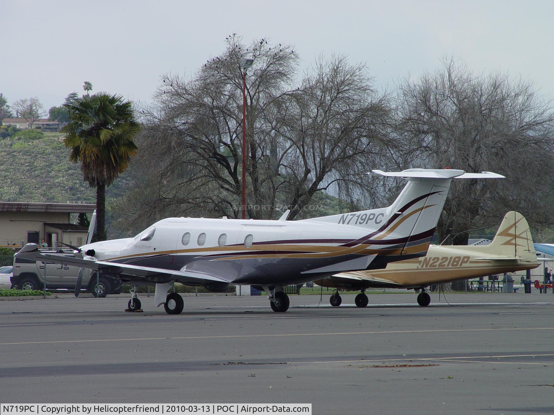 N719PC, 2006 Pilatus PC-12/47 C/N 719, Parked in Brackett transient parking